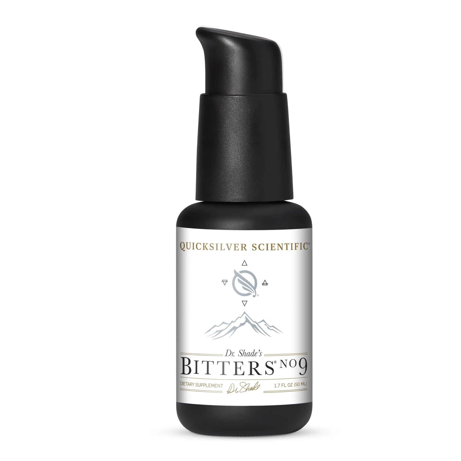 Quicksilver Scientific Dr. Shade's Bitters No. 9 - for Digestion - Fast Acting Liposomal Digestive Bitters with Milk Thistle, Burdock Root & Juniper Essential Oil - Digestive Support (50ml) Quicksilver Scientific Au supplements
