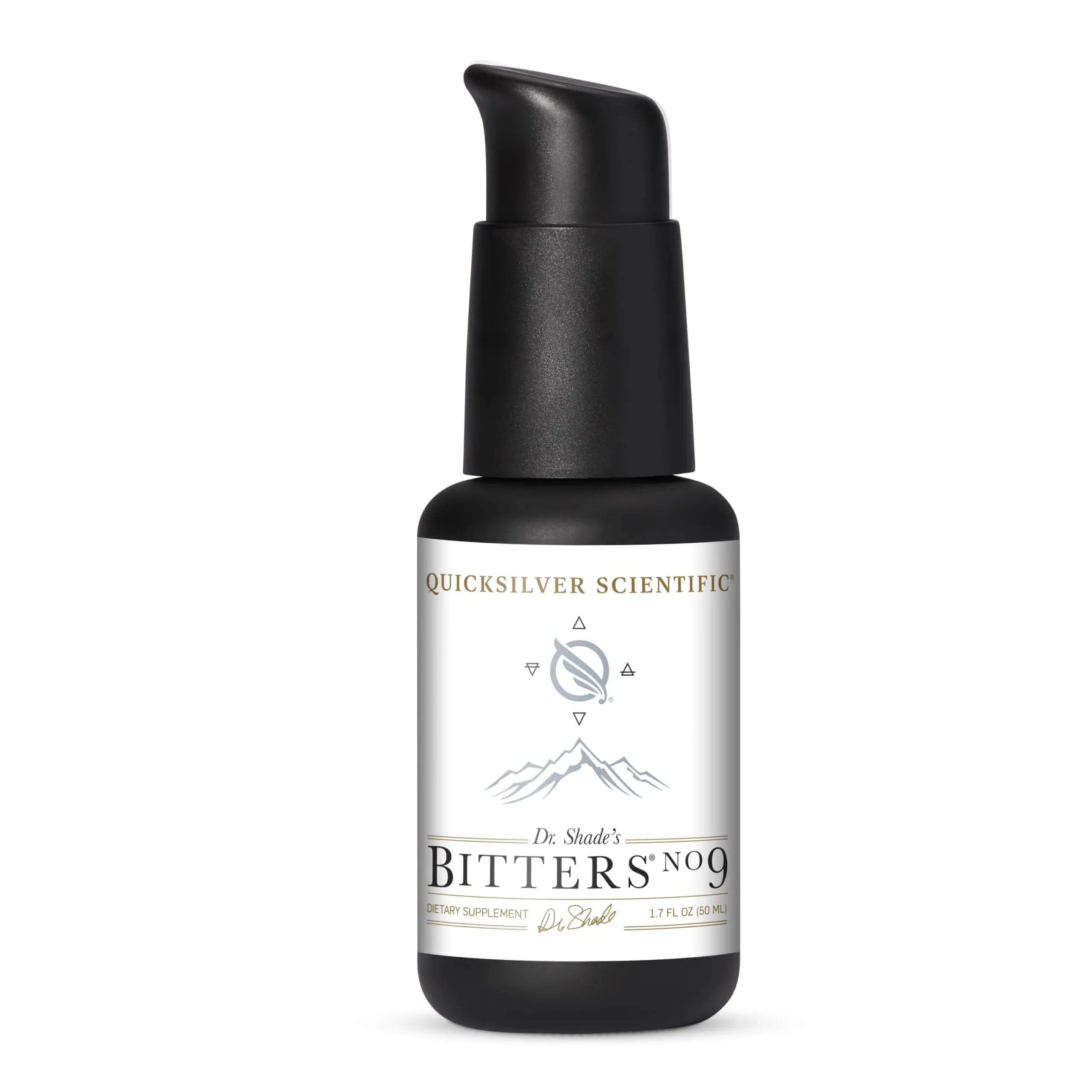 Quicksilver Scientific Dr. Shade's Bitters No. 9 - for Digestion - Fast Acting Liposomal Digestive Bitters with Milk Thistle, Burdock Root & Juniper Essential Oil - Digestive Support (50ml) Quicksilver Scientific Au supplements