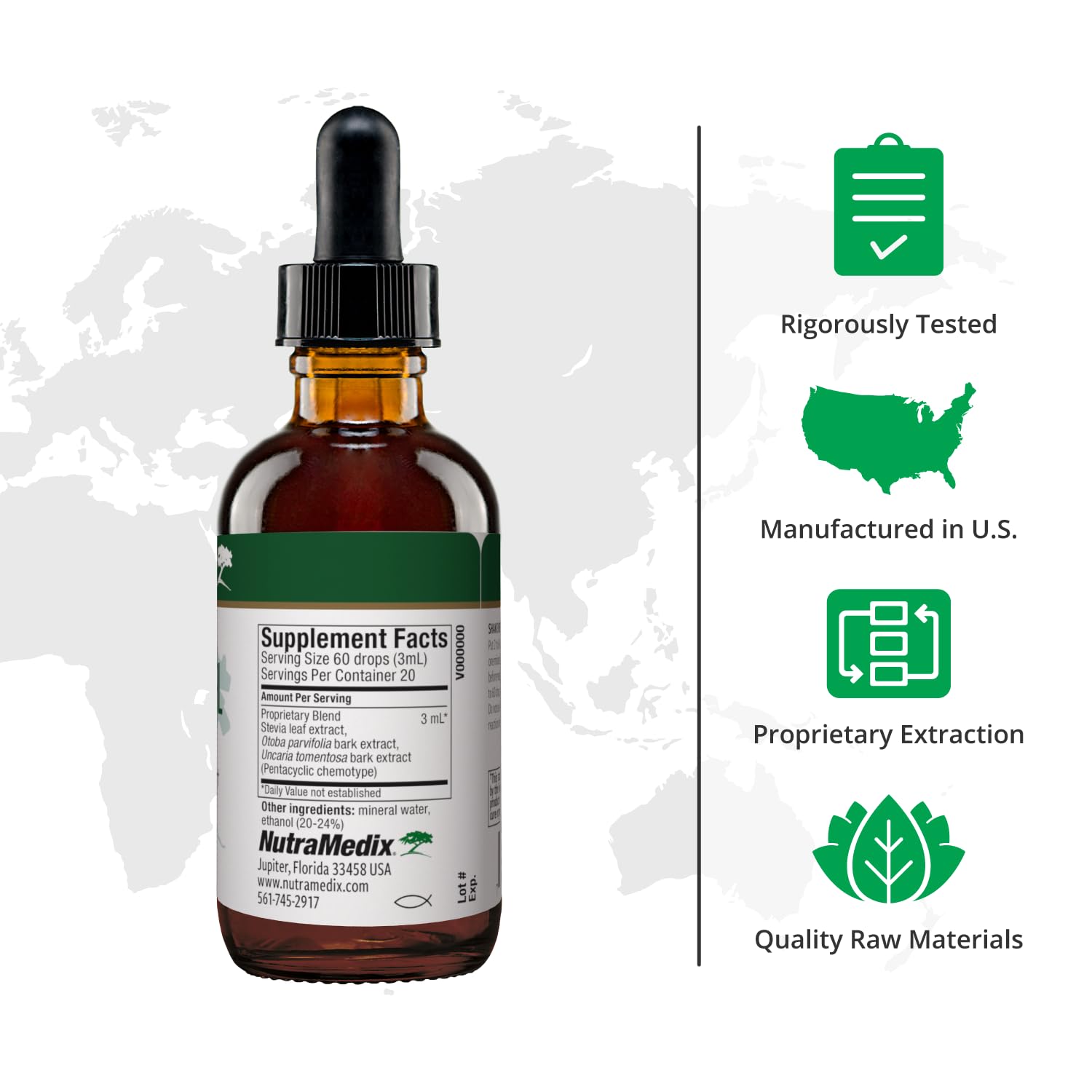 Nutramedix Nutra BRL - Liquid Herbal Supplement for Gut Health & Immune Support - Samento & Banderol for Digestive Health - Immune System Booster Supplement (60mL) NutraMedix Au supplements