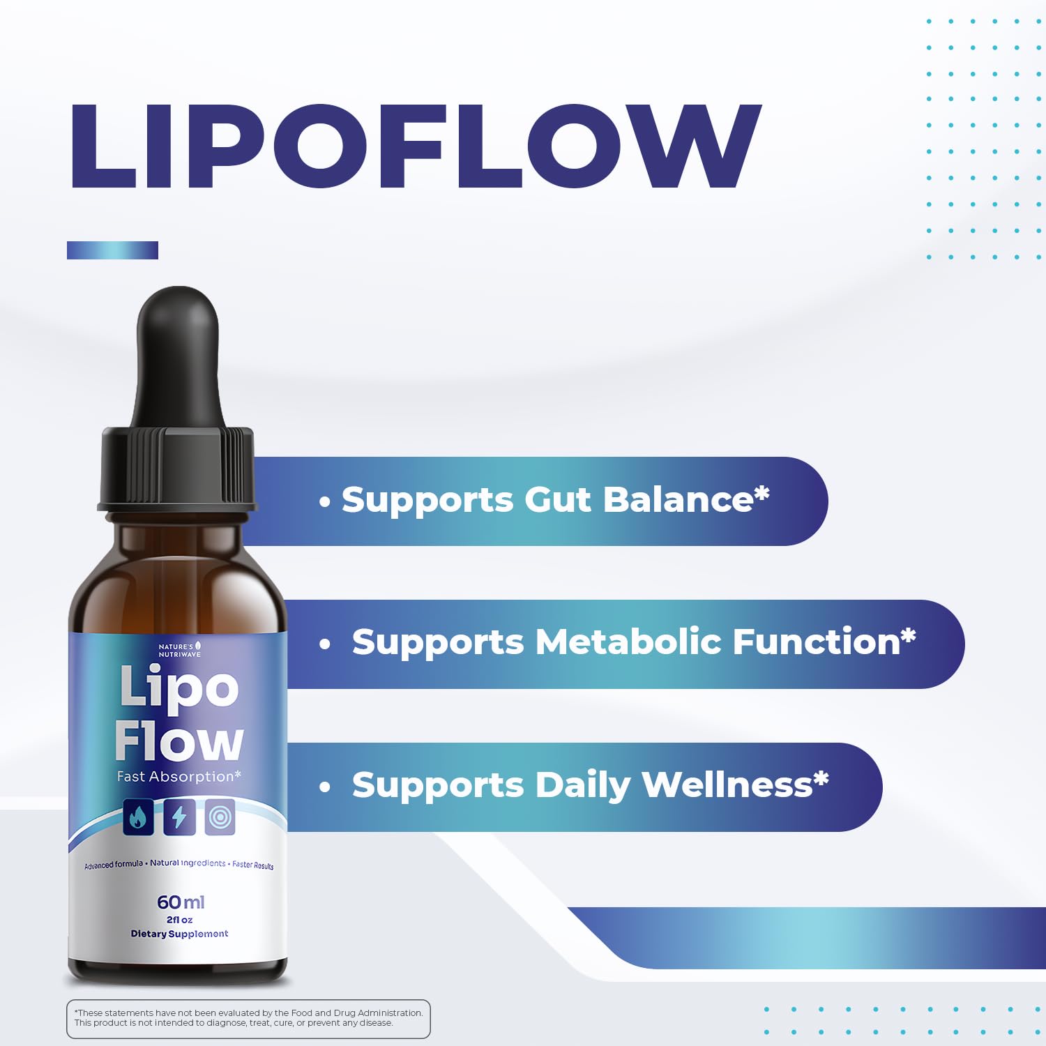 Lipo Flow – Daily Botanical Supplement with Pineapple, Beet Root & Hibiscus – Clean, Stimulant-Free Formula – GMP-Certified, Non-GMO, Made in USA - 60ml, 60 Servings, 1 Month Supply Nature’s NutriWave Au supplements