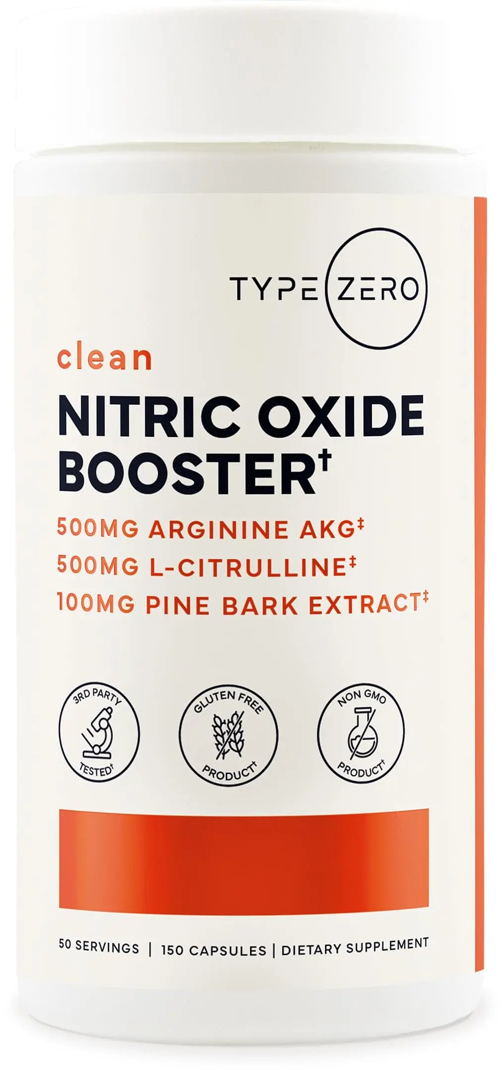 Type Zero Nitric Oxide 6X Booster, 150 Veggie Capsules - Natural Supplement - Beetroot, Arginine AKG, Citrulline, Pine Bark, Garlic & VIT C | Nitrous Oxide Type Zero Au supplements