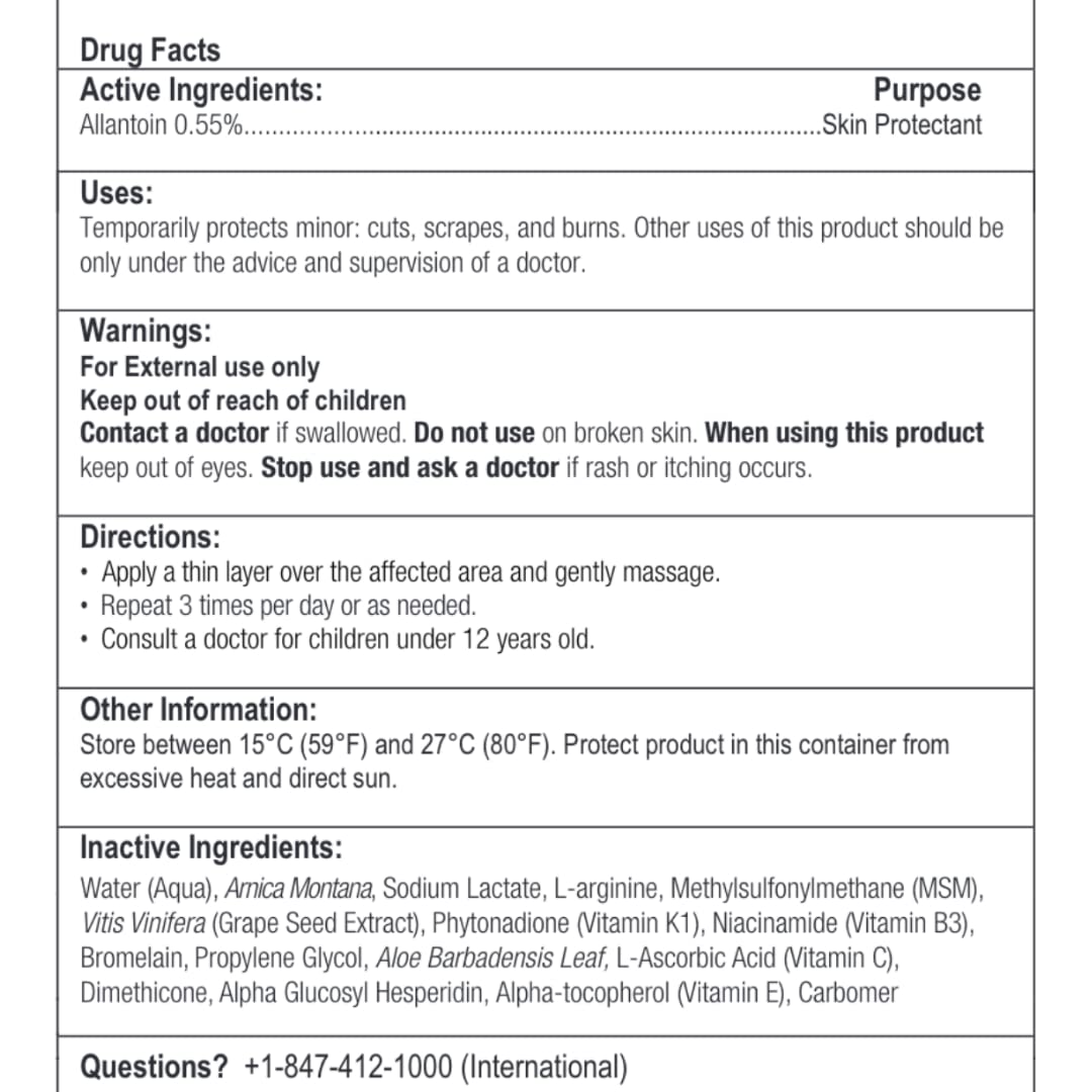 BruiseMD Topical Gel for Bruising and Swelling, 20% Arnica, Bromelain, 2% Vitamin K, 20g (0.7 fl oz) – Advanced Concentrated Bruise Treatment Formula BruiseMD Au supplements