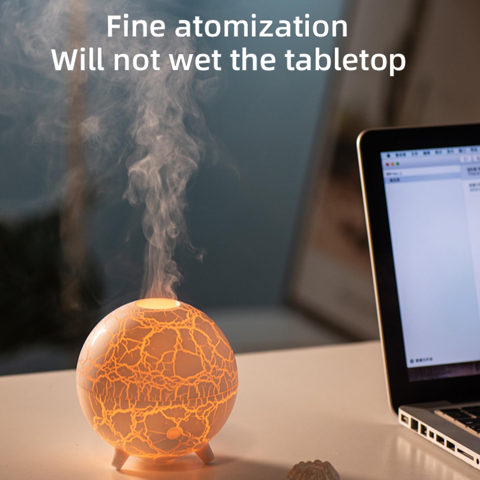 Volcano Humidifier Flame Aromatherapy Diffuser, 7 Colors Flame 200ml Essential Oil Diffusers cjc Au supplements