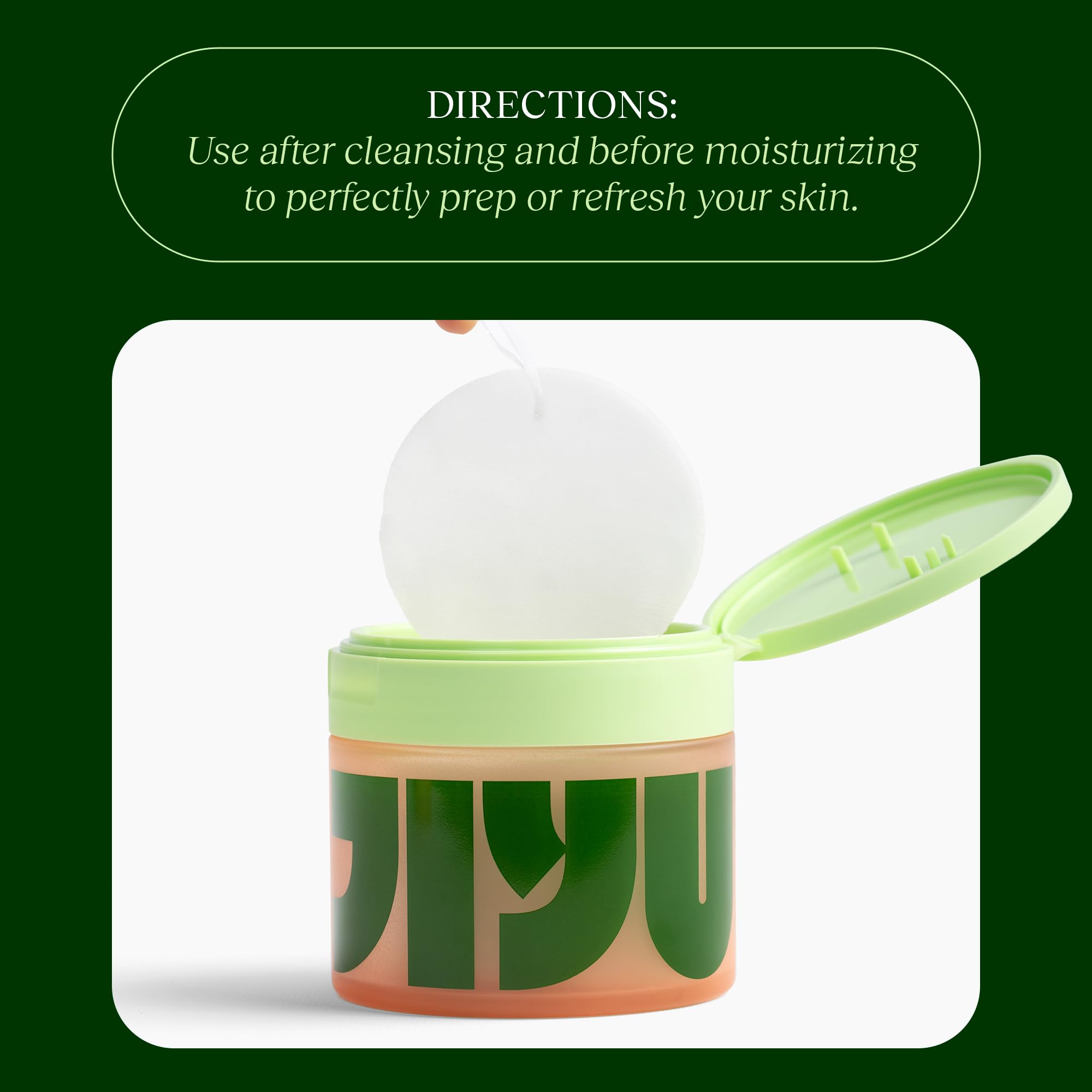 JiYu Toning Polish Pads - Korean Skincare for Dark Spots, Wrinkles & Dull Skin - Hydrating Facial Treatment with Snail Mucin, Niacinamide, Peptides & Centella - 100 Count JiYu Au supplements