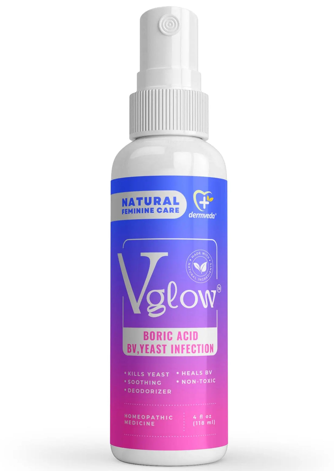 Dermveda Boric Acid BV Relief for Women - Natural Yeast Infection, Odor, Itch Relief Solution - Treats Yeast Infection Symptoms with Effective Boric Acid Formula. Dermveda Au supplements