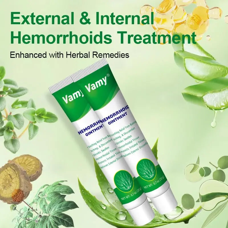 vamy Herbal Hemorrhoid Cream, Hemorrhoid Treatment and Hemorrhoids Cream with Lidocaine 4% and Phenylephrine HCI for Fast Relief of Pain, Swelling, Itching, Burning, Hemorrhoidal Treatment. 2 pc vamy Au supplements
