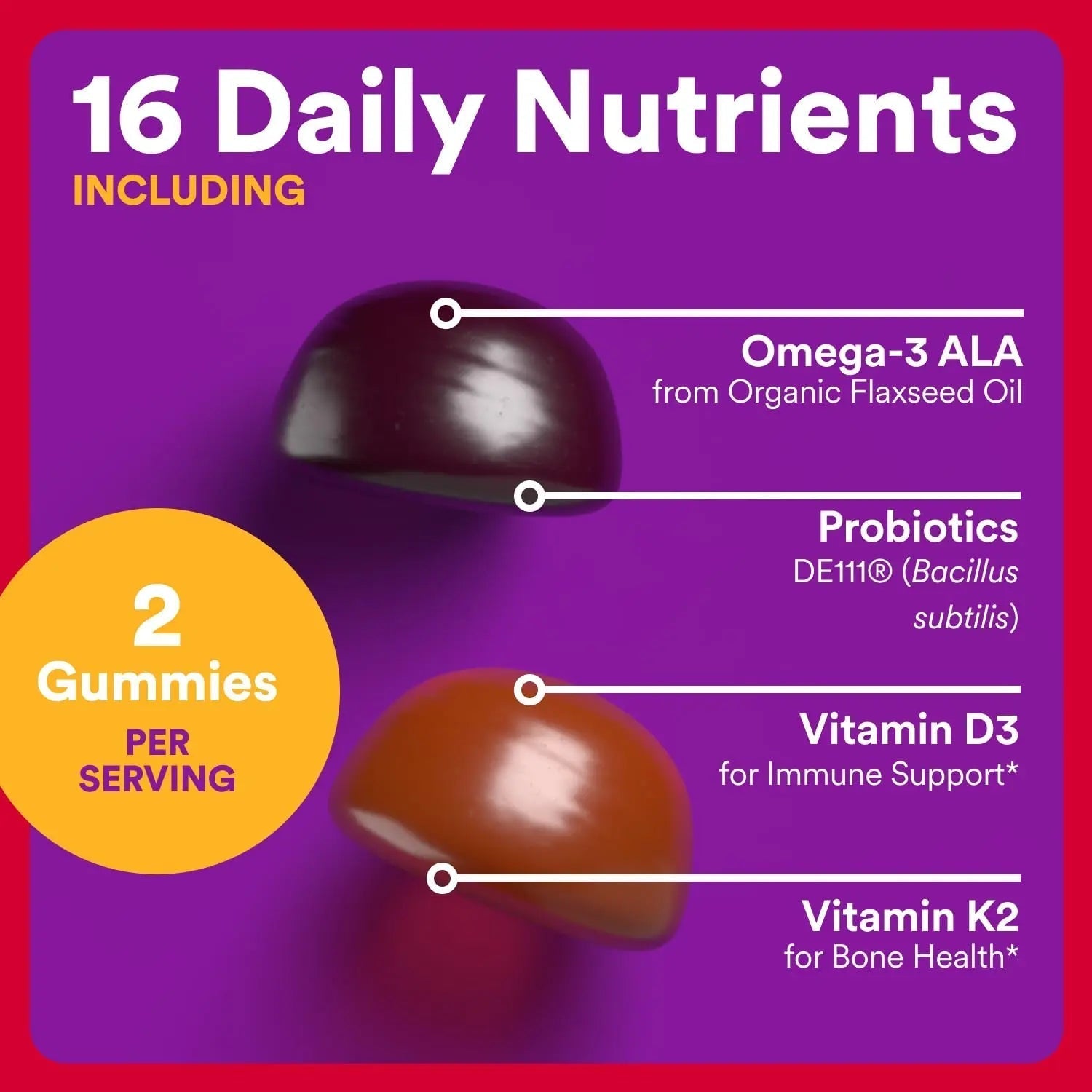 SmartyPants Organic Toddler Multivitamin Gummies: Probiotics, Omega 3 (ALA), Vitamin D3, C, Vitamin B12, B6, A, K & Zinc, Beta Carotene SmartyPants Au supplements