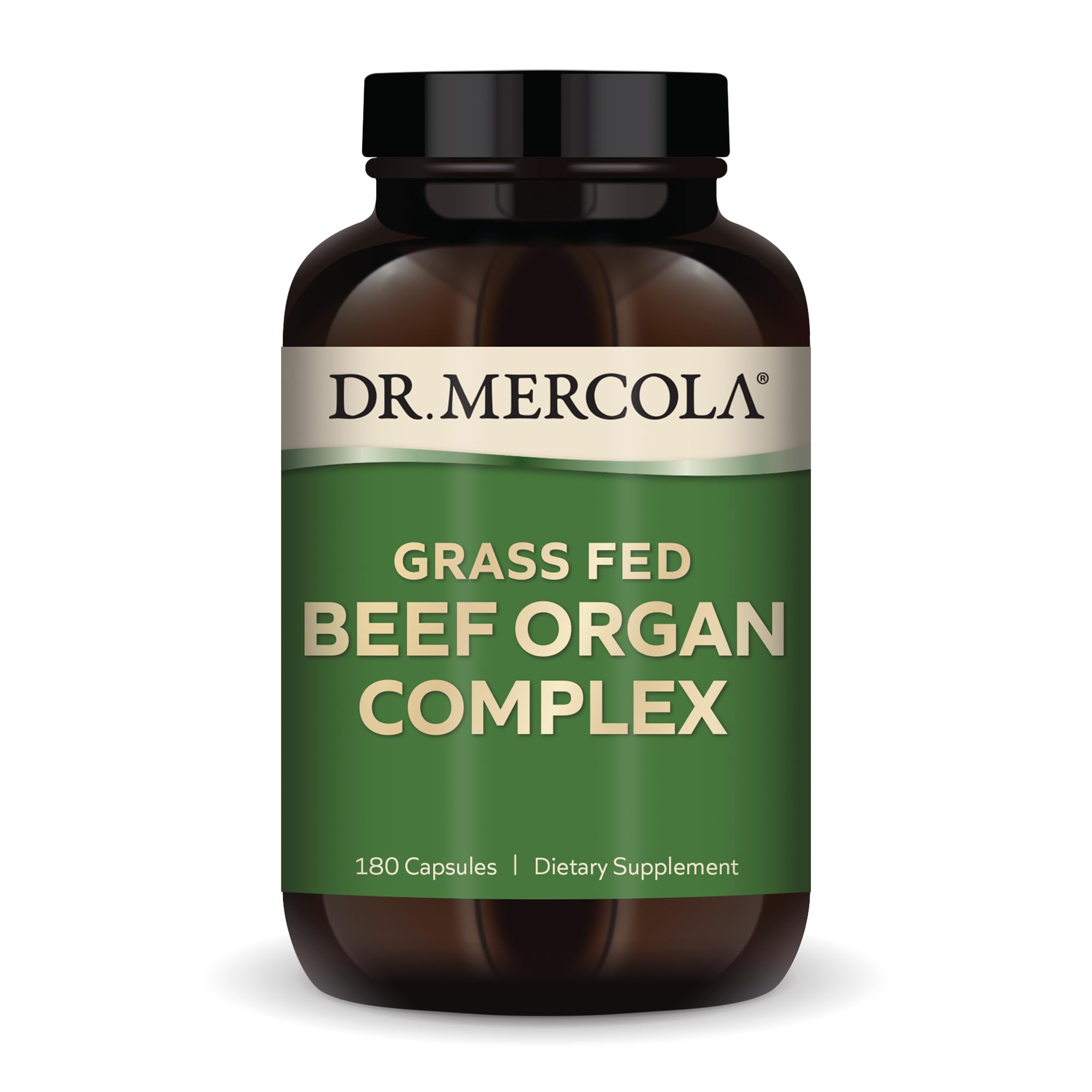 Dr. Mercola Grass Fed Beef Organ Complex - Supports Whole Body Wellness - Freeze-Dried Organ Blend - Non-GMO - Gluten-Free - 180 Capsules Dr. Mercola Au supplements