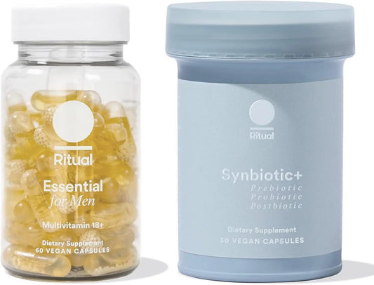 Ritual Synbiotic+ Probiotic Gut Health Support and Men's 18+ Multivitamin RitualAU supplements
