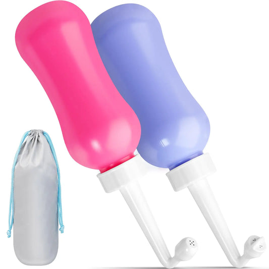 450ML(15.2 OZ) Peri Bottle for Postpartum Care 2 Pack, Portable Travel Bidet for Women, Upside Down VicnKioHAU supplements