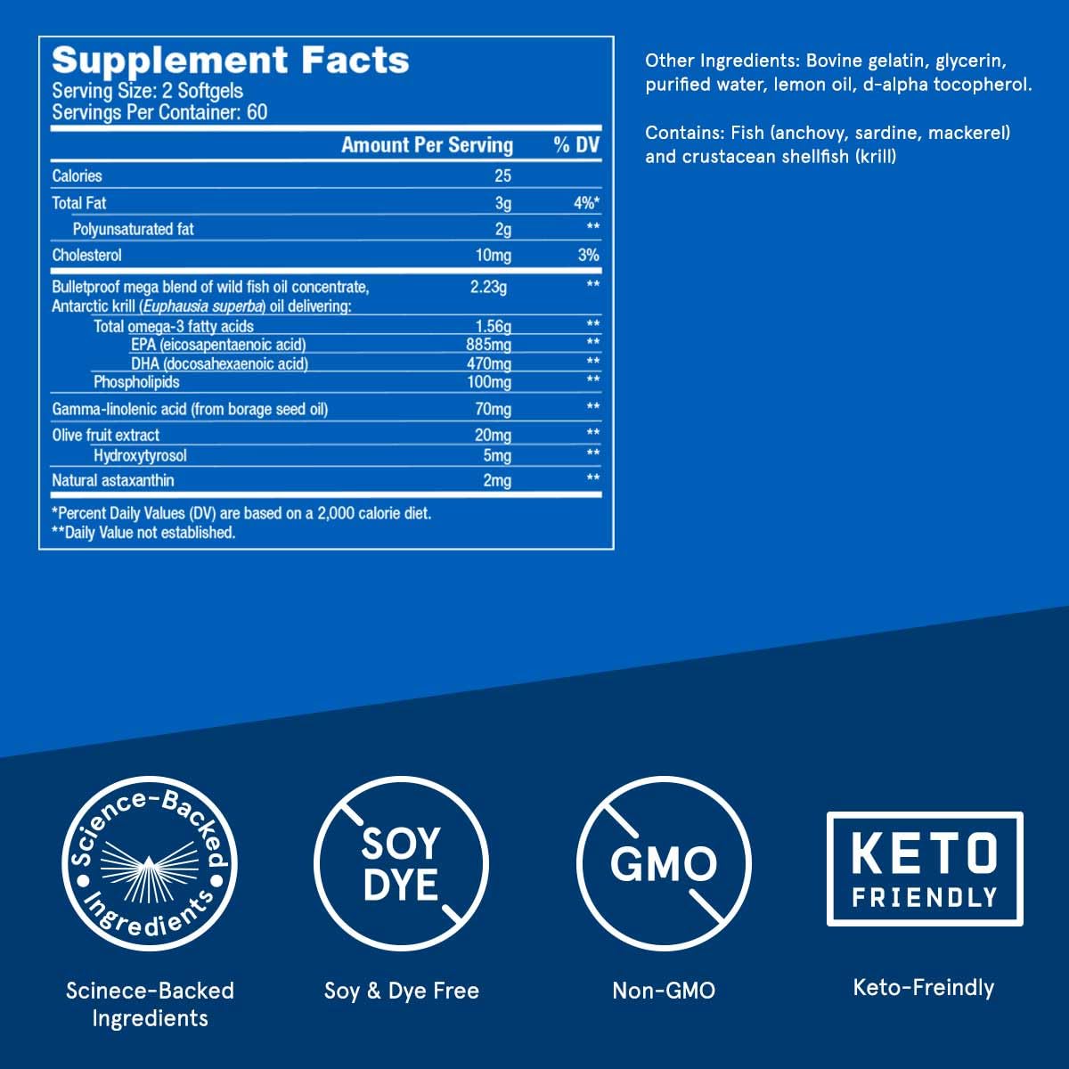 Bulletproof Omega Krill Complex, 120 sg Bulletproof Au supplements