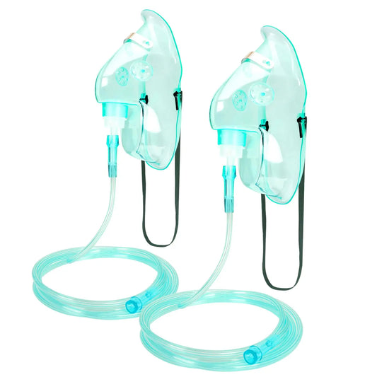 2 Pack Oxygen Mask for Face Adult with 6.6 Ft Tube and Adjustable Elastic Strap - Size XL REALBEBFFAU supplements