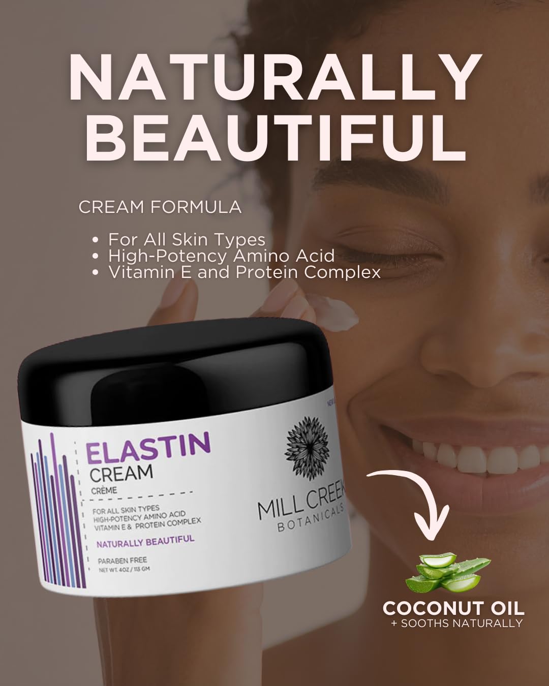 Mill Creek Creme Elastin Organic 4 Ounce -3 pack Mill Creek buy supplements Au
