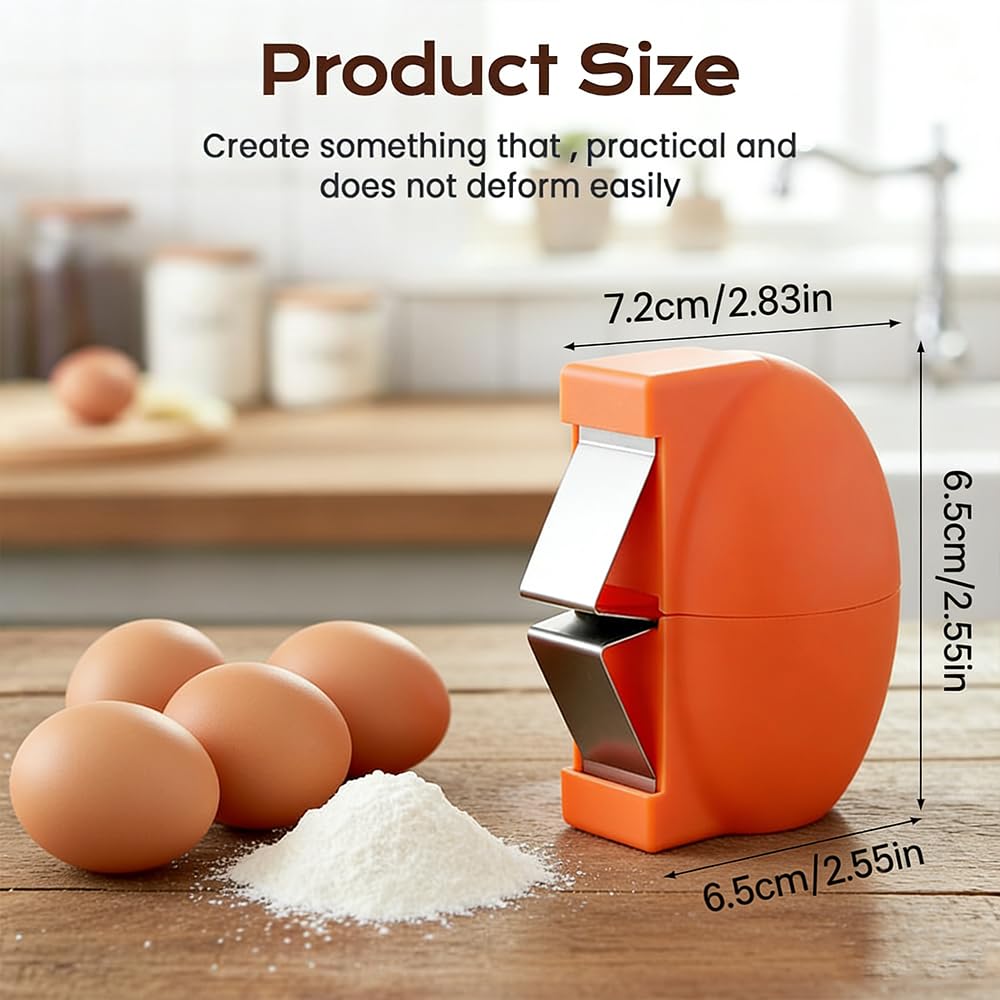 New Egg Shell Opener Egg Cracker Tool Stainless Steel, Multifunctional Egg Shell Opener for Raw Or Hard-Boiled Eggs, Kitchen Gadget for Cooking Baking (Orange Red) CLRZOL Au supplements