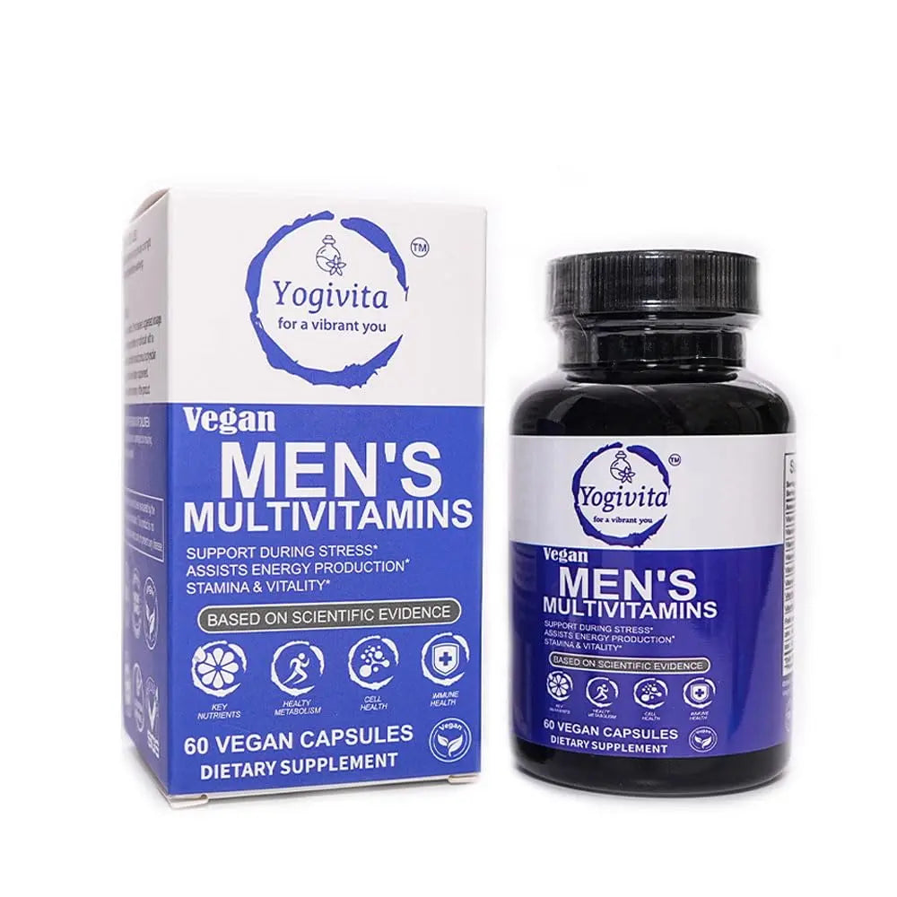 Yogivita Men’s Multivitamin – Complete Wellness, Energy & Immunity Support – Vegan, Gluten-Free, 60 Capsules Yogivita Au supplements