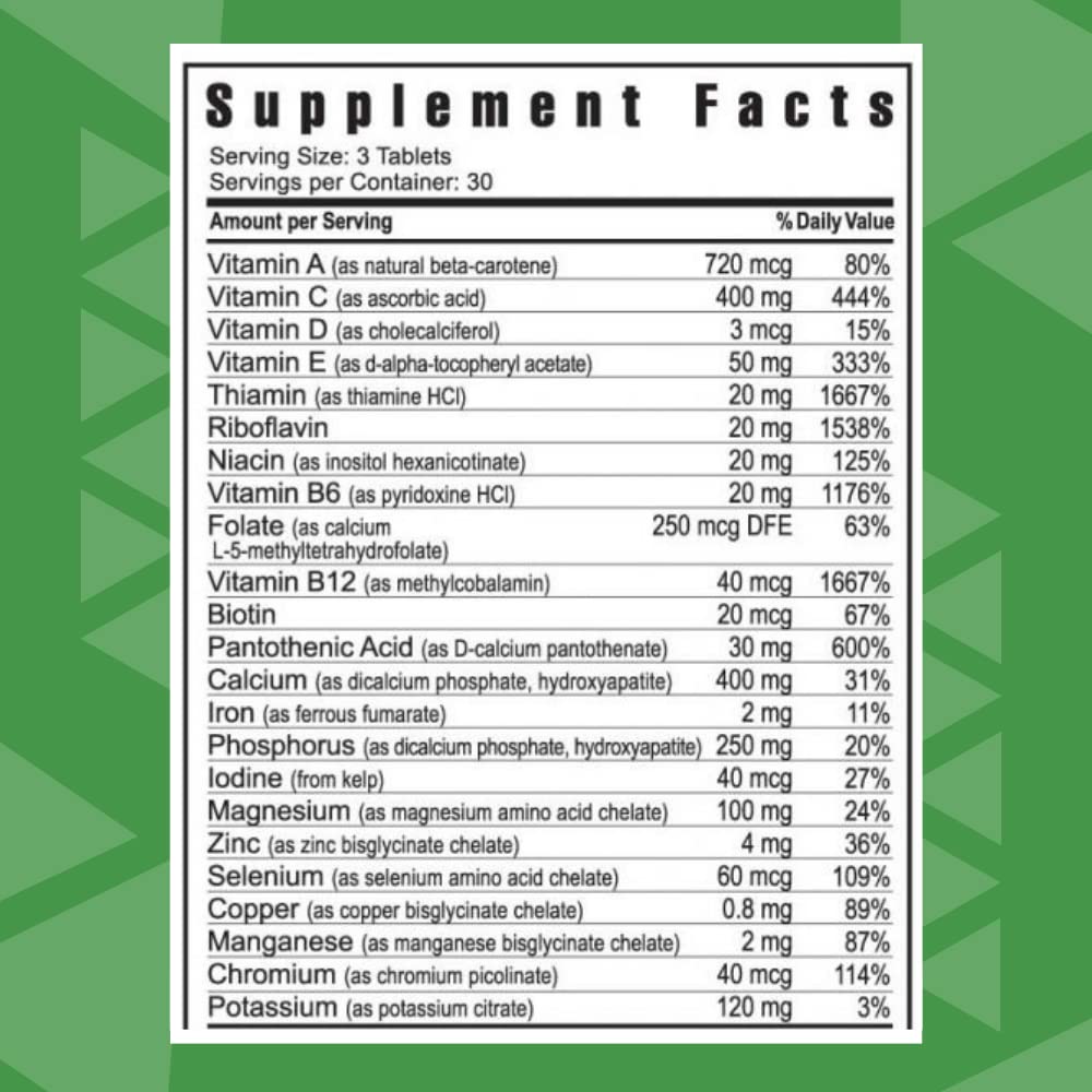 Youngevity Ultimate Daily Classic™ Tablets - Complete Vitamins, Minerals, Amino Acids, & Botanicals - Multivitamin for Women and Men - 90 Tablets Youngevity Au supplements