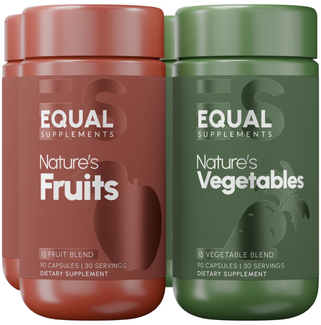 Equal Supplements Fruits and Vegetables Capsules | 2 Month Supply | GMP Certified-Manufactured in US | Fruit and Veggies Supplement for Balance | of Nature, Fruit and Vegetable Capsule for Adults Equal Supplements Au supplements