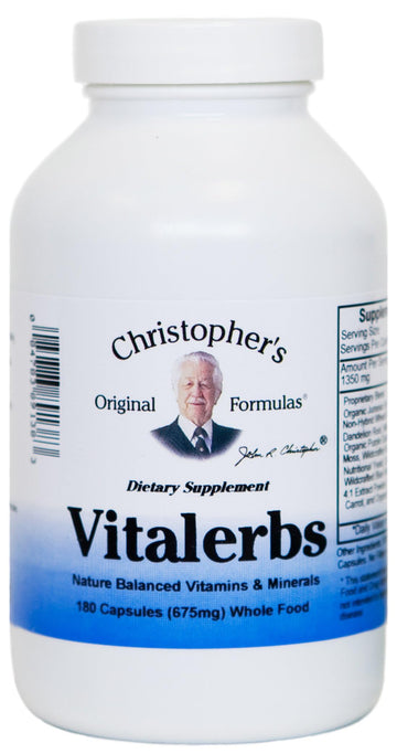 Christopher's Original Formulas Vitalerbs, Nutrient-Rich Herbal Supplement, 180 Veg Caps Christopher's Original Formulas Au supplements
