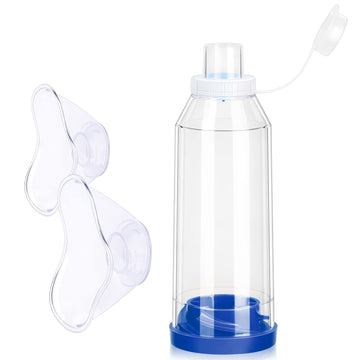 Fivepropy Handheld Spacer for Kids and Adults Includes Child Mask & Adult Blue Fivepropy Au supplements