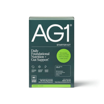 AG1 Athletic Greens 7-Day Starter Kit – All-in-One Greens Powder with Multivitamin, Probiotics, Superfoods – Includes 7 Travel Packs, BPA-Free Shaker & Habit-Building Journal AG1 Au supplements