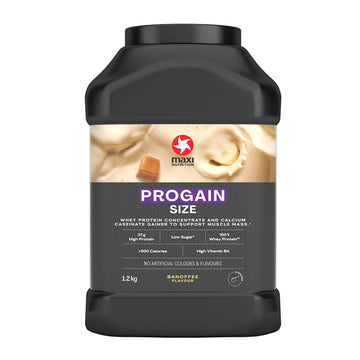 MaxiNutrition - Progain, Banoffee - Whey Protein Powder for Size & Muscle Mass – Low Sugar MaxiNutrition Au supplements