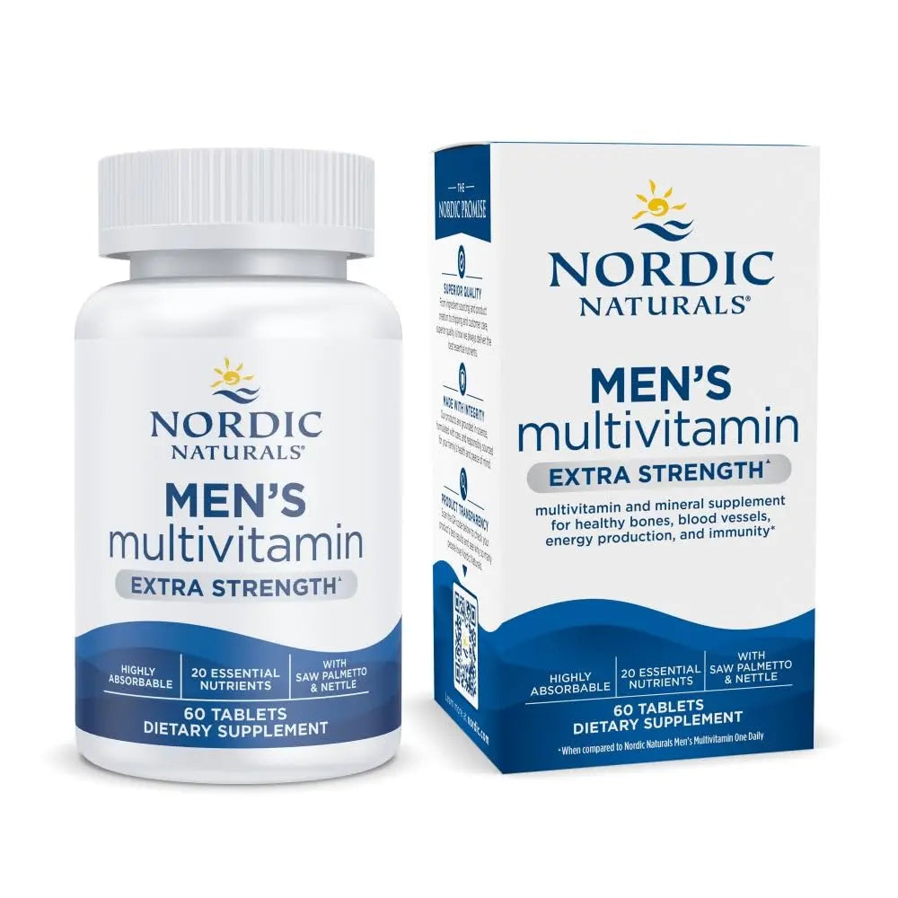 Nordic Naturals Men’s Multivitamin Extra Strength - Bone, Energy, & Blood-Vessel Support - Immunity Supplement Nordic Naturals Au supplements