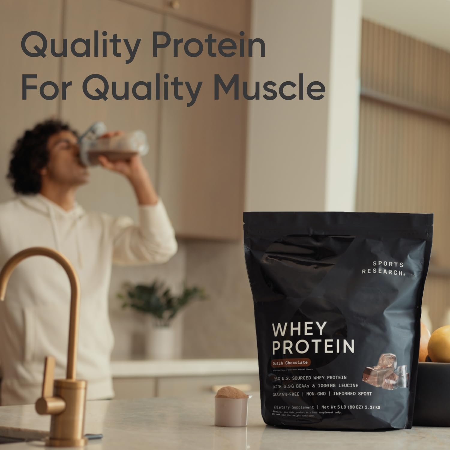 Sports Research Whey Protein Isolate - Sports Nutrition Protein Powder 25g per Serving Sports Research Au supplements