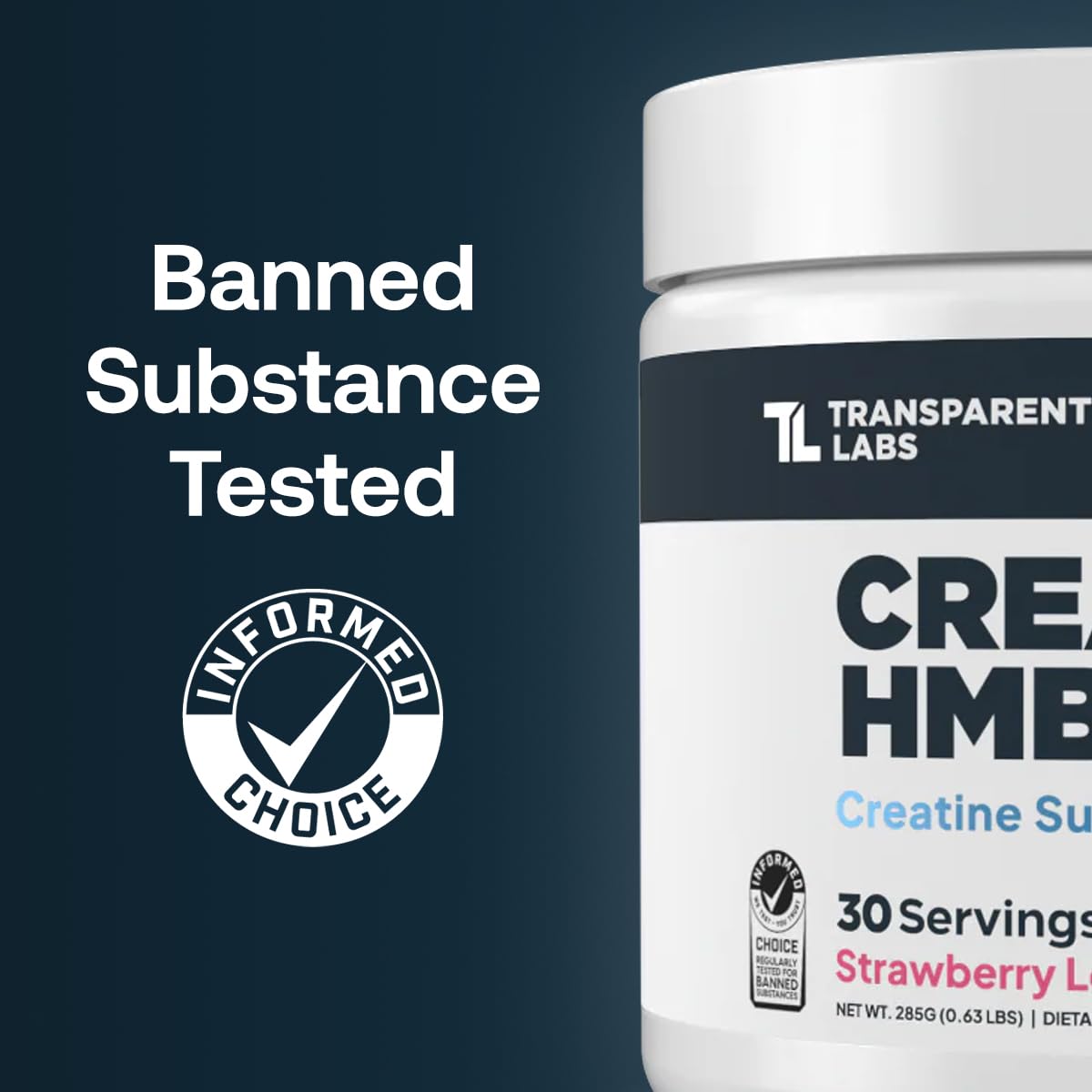 Transparent Labs Creatine HMB - Creatine Monohydrate Powder with HMB for Muscle Growth, Increased Strength, Enhanced Energy Output, and Improved Athletic Performance - 30 Servings, Unflavored Transparent Labs Au supplements