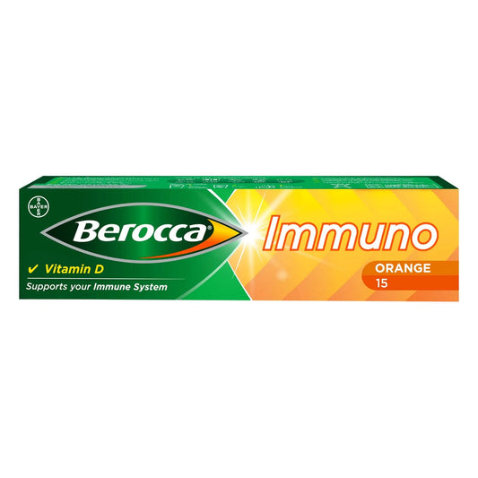 Berocca Immuno Effervescent Tablets, 11 Vitamins and Minerals, Including Vitamins D, C BeroccaAU supplements