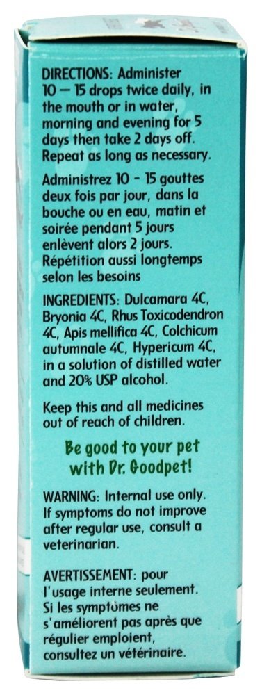 Dr. Goodpet Arthritis Relief Drops for Pets - Gentle Homeopathic Formula for Joint Stiffness & Mobility Support in Dogs & Cats - 1 oz Dropper Bottle Dr. Goodpet Au supplements