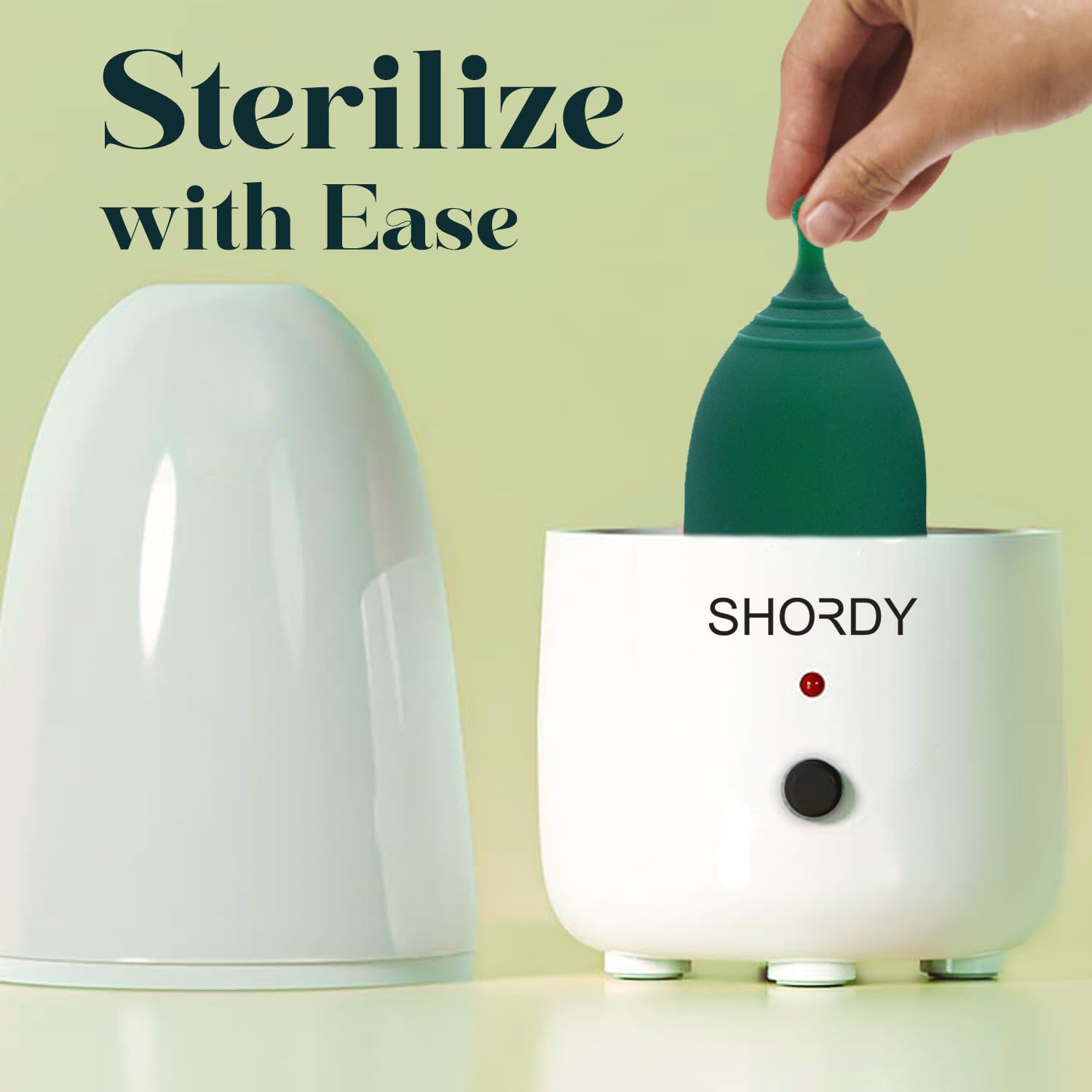 SHORDY Menstrual Cup and Steamer Sterilizer for Beginners Kit Set of 2 Period Cups (Small & Large) SHORDY Au supplements
