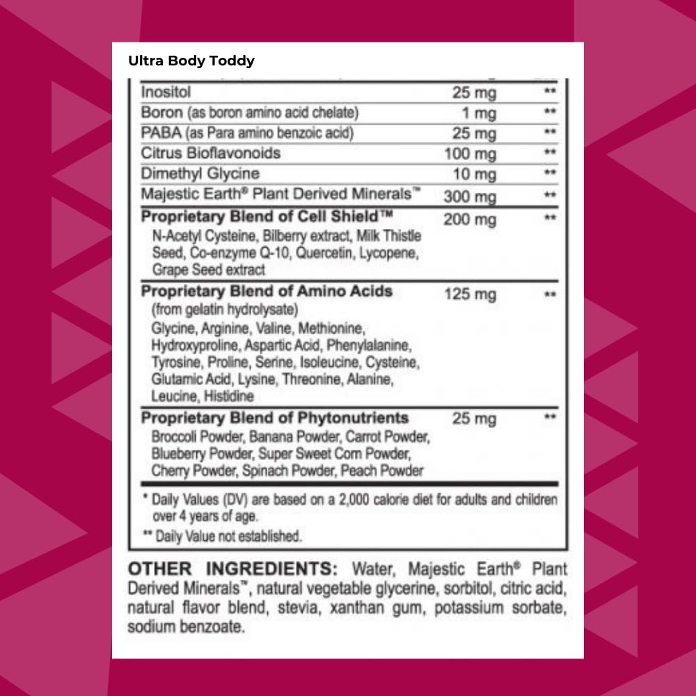 Youngevity Ultra Body Toddy - 100+ Nutrient Mega Multi-Vitamin Mineral Supplement for Men and Women - Enhanced Absorption - Phytonutrients - Amino Acids - (32 Fl Oz) Youngevity Au supplements