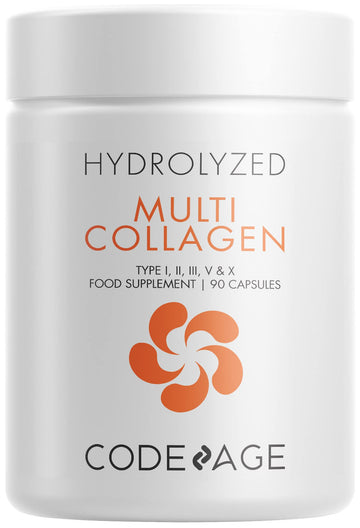 Codeage Multi Collagen Protein Capsules, Type I, II, III, V, X, Grass Fed & Hydrolyzed Collagen Pills Supplement Codeage Au supplements