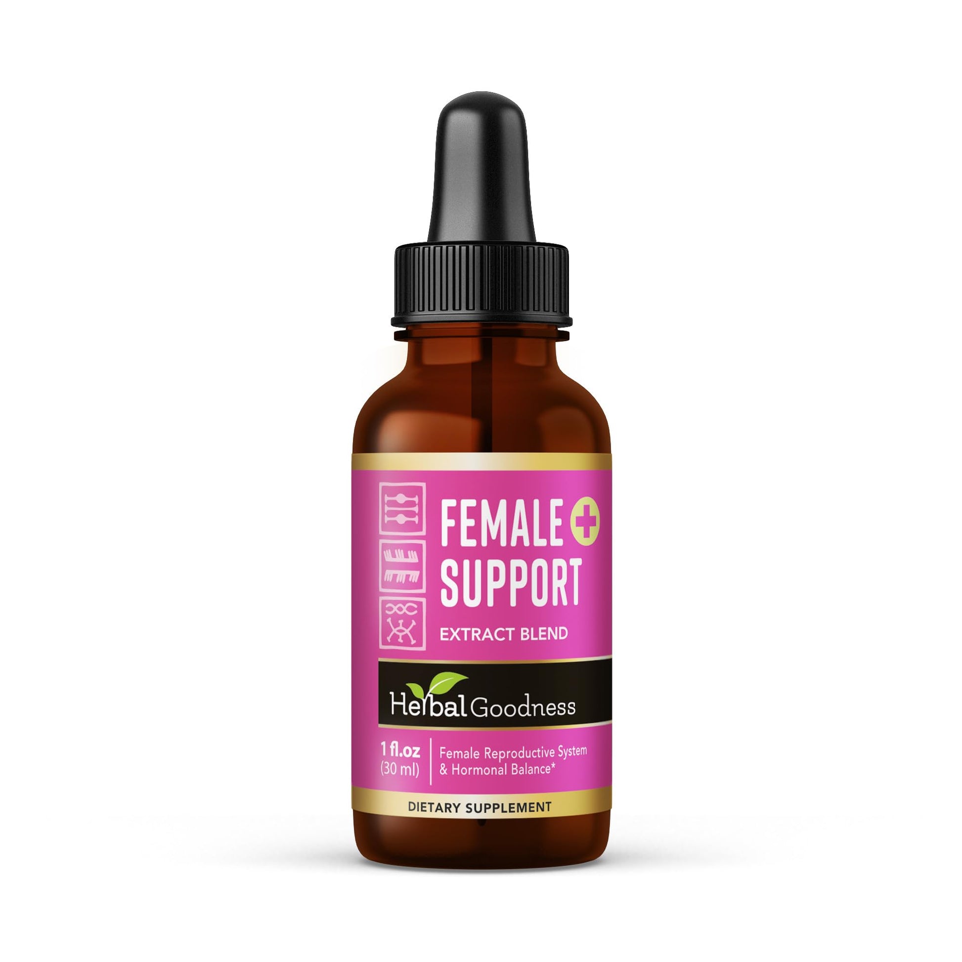 Herbal Goodness Female Support Supplement 1 Fl. oz – Natural Herbal Blend for Women’s Hormonal Health, Energy & Wellness – Adaptogenic Liquid Formula – Non-GMO, Gluten-Free – 1 Bottle Herbal Goodness Au supplements