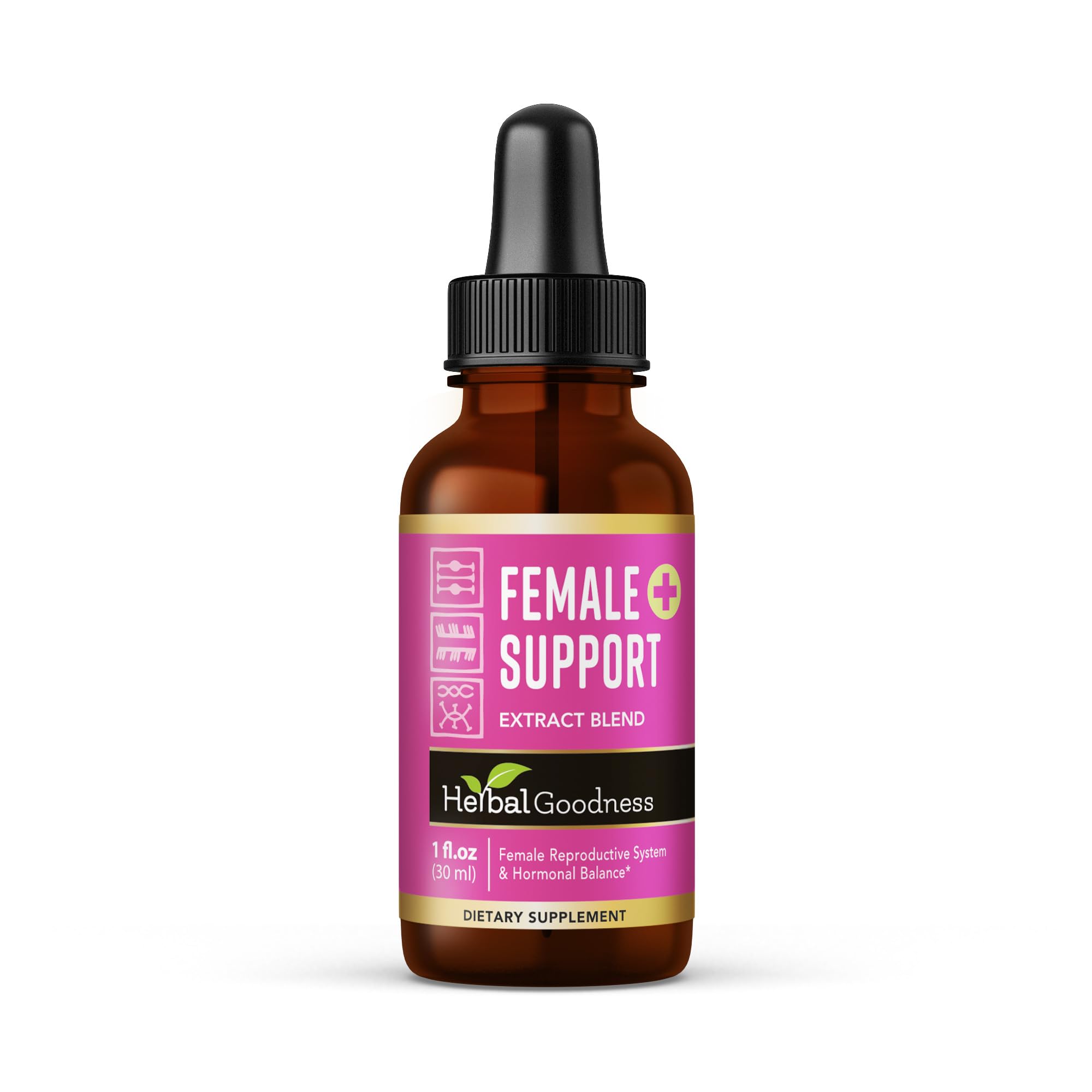 Herbal Goodness Female Support Supplement 1 Fl. oz – Natural Herbal Blend for Women’s Hormonal Health, Energy & Wellness – Adaptogenic Liquid Formula – Non-GMO, Gluten-Free – 1 Bottle Herbal Goodness Au supplements