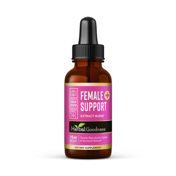 Herbal Goodness Female Support Supplement 1 Fl. oz – Natural Herbal Blend for Women’s Hormonal Health, Energy & Wellness – Adaptogenic Liquid Formula – Non-GMO, Gluten-Free – 1 Bottle Herbal Goodness Au supplements