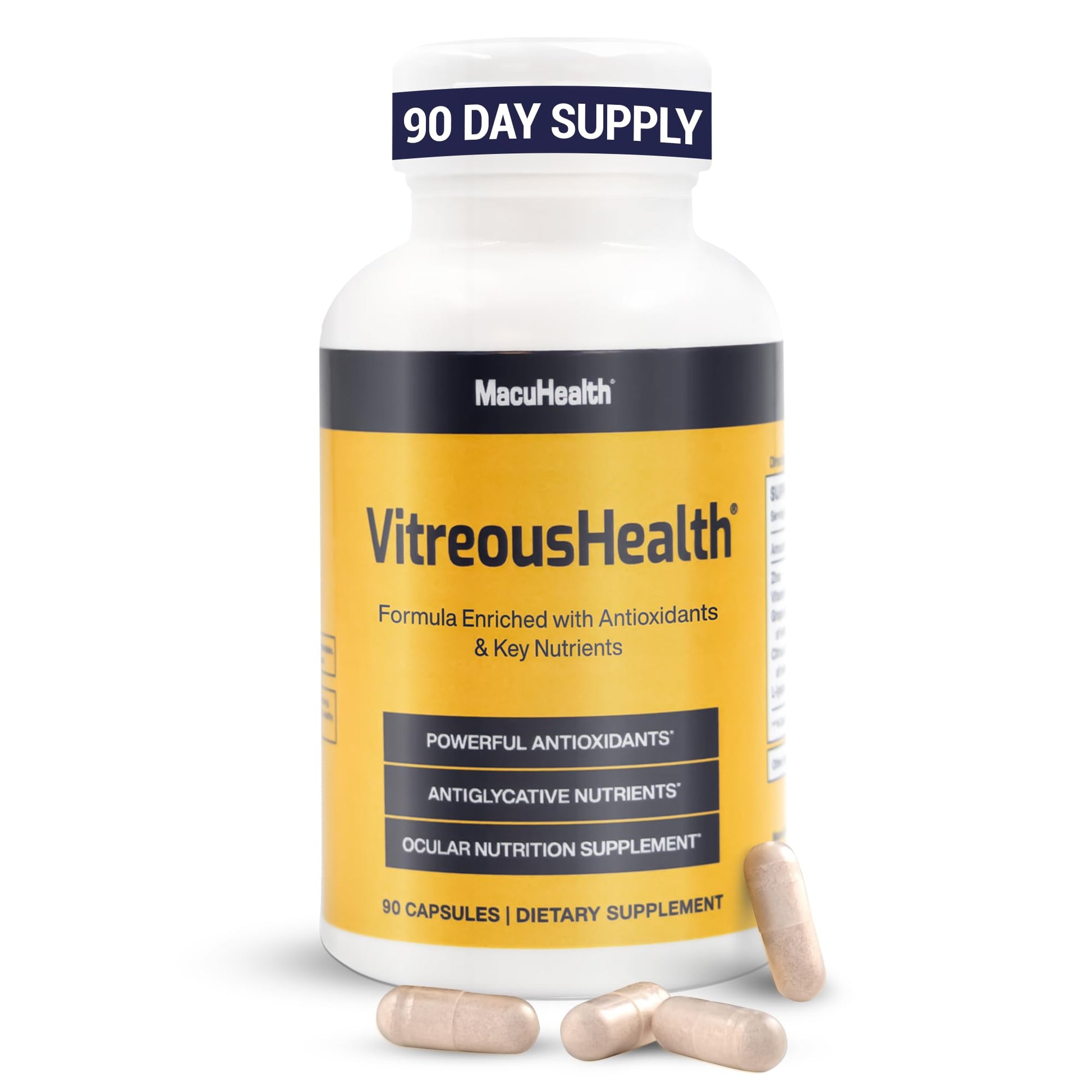Macuhealth VitreousHealth Evidence-Based Eye Supplement - 90 Capsules Macuhealth Au supplements