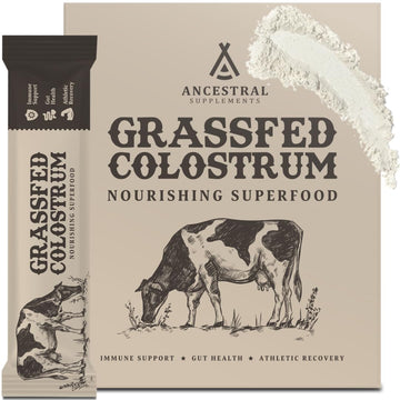 Ancestral Supplements Grass Fed Beef Bovine Colostrum Powder Packets, Immune Support Ancestral Supplements Au supplements