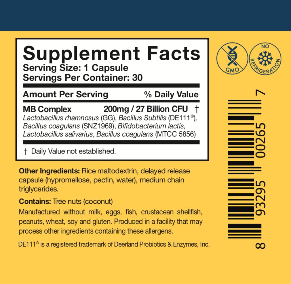 Researched Nutritionals Multi-Biome - Dual-Action Probiotics for Women & Men - Spore + Live Strain Formula with Delayed-Release Capsules for Gut Health, Histamine & Immune Support (30 ct) Researched Nutritionals Au supplements