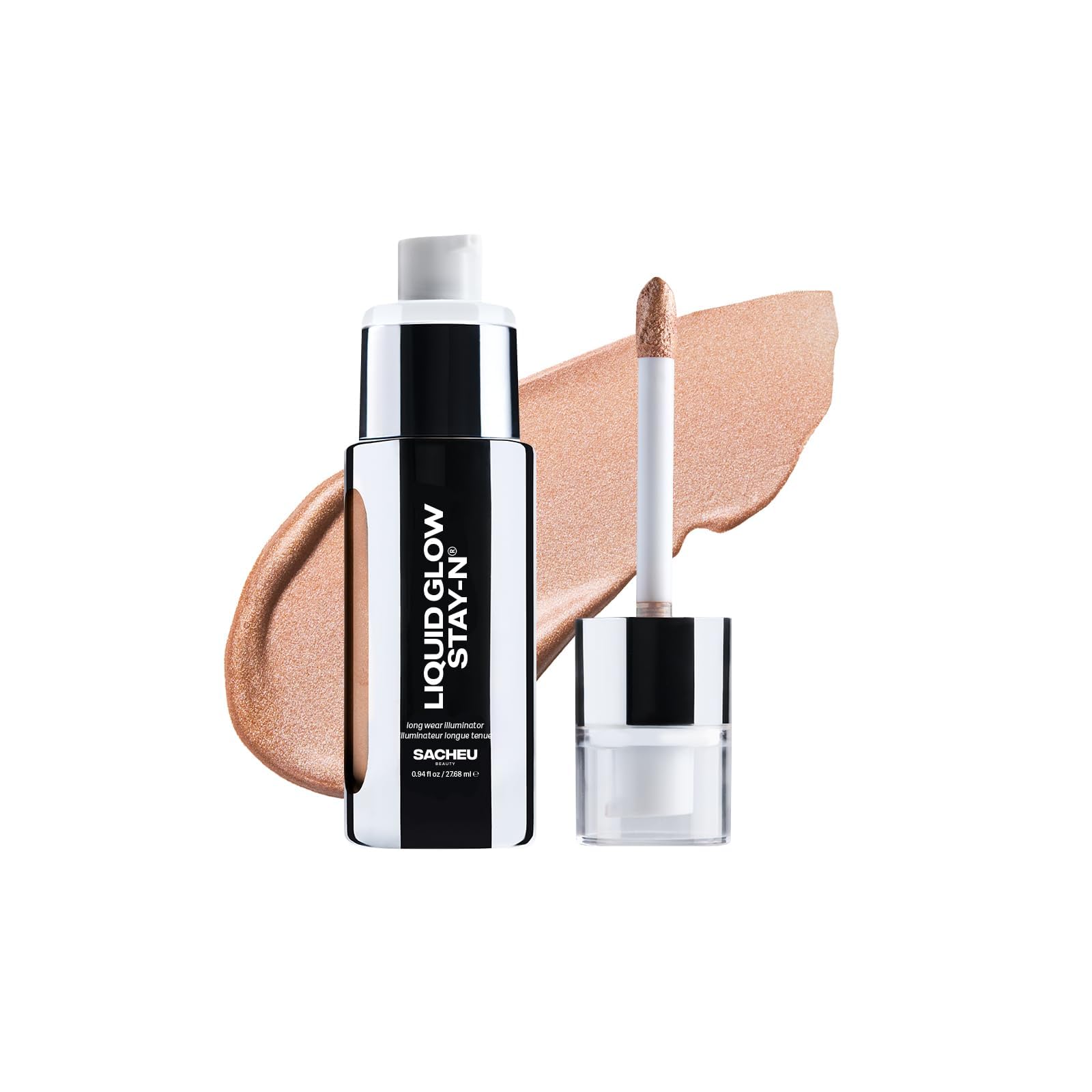 Sacheu Liquid Glow STAY-N Liquid Highlighter & Illuminator Makeup — 30ml Long Lasting Luminous Glow Lightweight Dewy Finish, Glow Getter Sacheu Au supplements