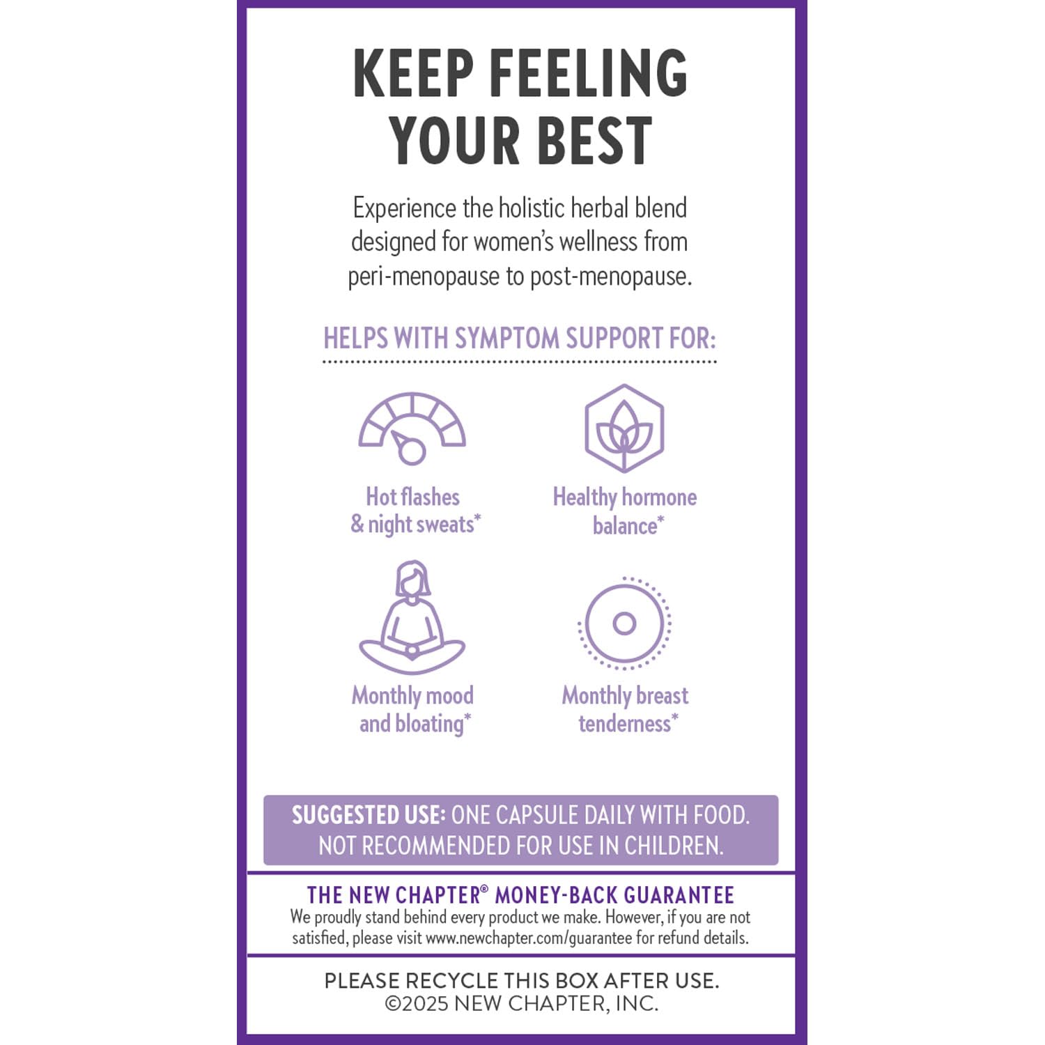 New Chapter Menopause Supplement - Estrotone Herbal Hormone Balance for Women in Perimenopause, with Black Cohosh for Hot Flash Relief & to Reduce Night Sweats + Vitex, No Added Hormones - 30 ct New Chapter Au supplements