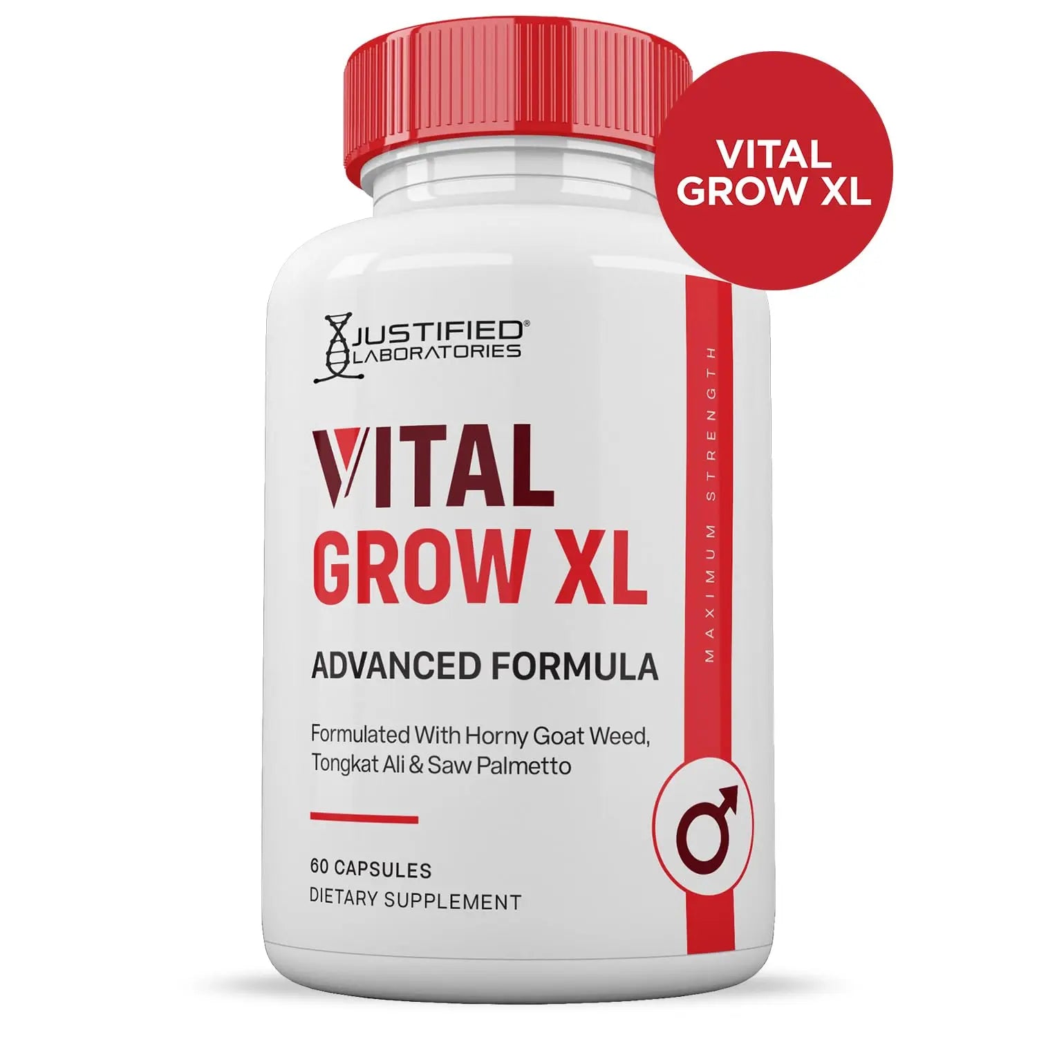 (2 Pack) Vital Grow XL Pills 1484MG Advanced Formula Proprietary Blend for Men 60 Capsules Justified Laboratories Au supplements