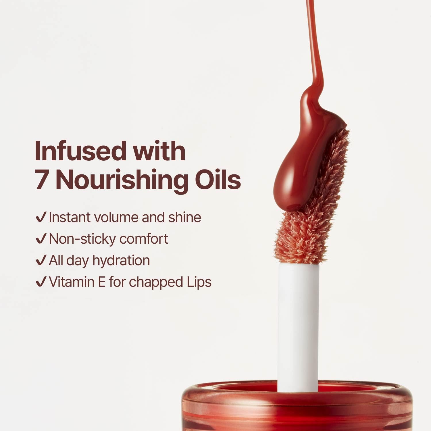 fwee 3D Voluming Gloss 70% (Rich) | Lychee 70% | High Shine, Non-Sticky Lip Gloss for Makeup | Long-Lasting, Moisturizing Gel Formula | 30%, 70% Pigment Options | 5.3g fwee Au supplements