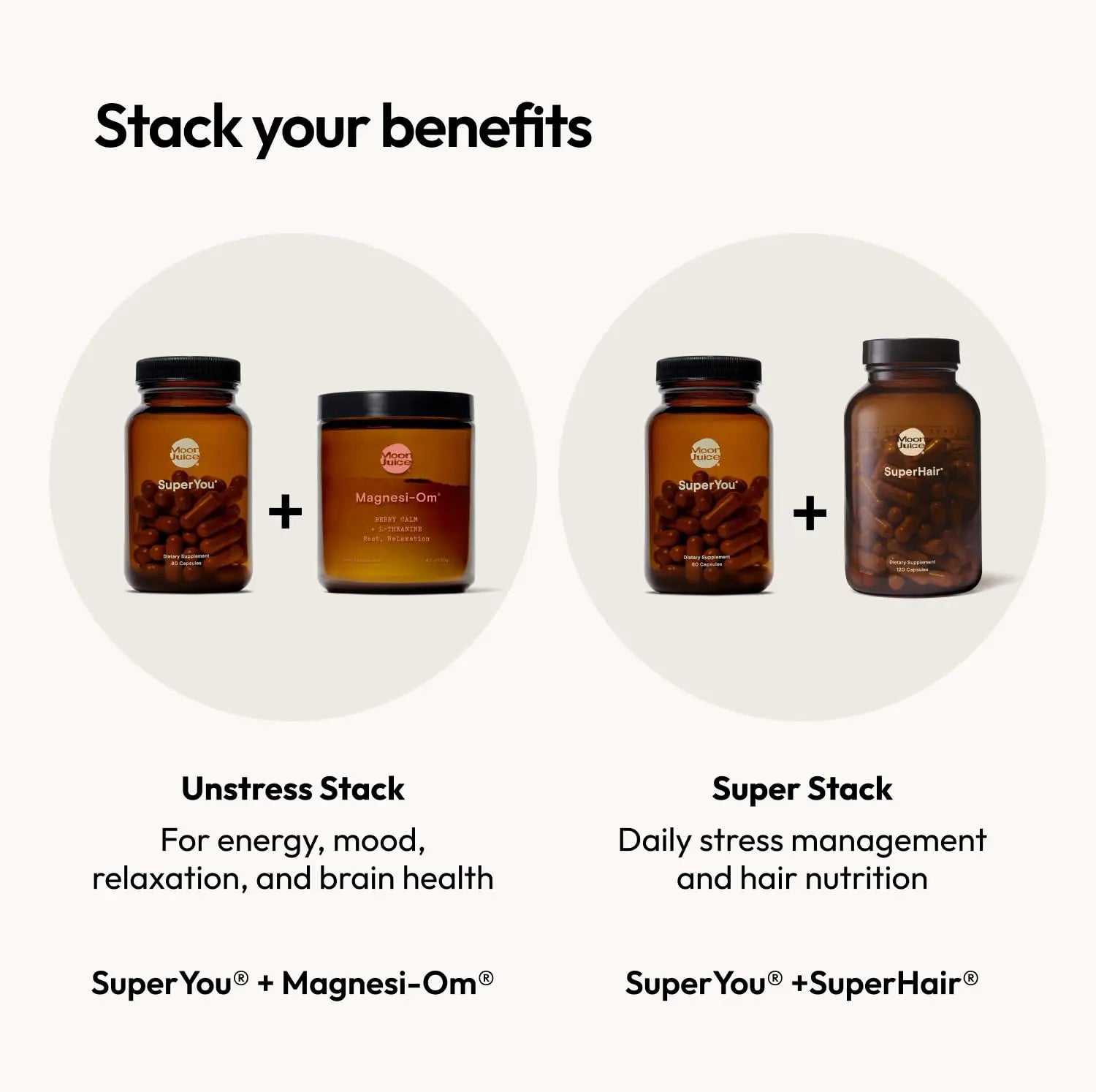 Moon Juice SuperYou Ashwagandha Supplements with Rhodiola, Shatavari & Amla - Cortisol Reducer for Energy, Mood, Focus and Stress Support, Vegan, Non-GMO & 100% Traceable, 60 Capsules, 30 Servings Moon Juice Au supplements