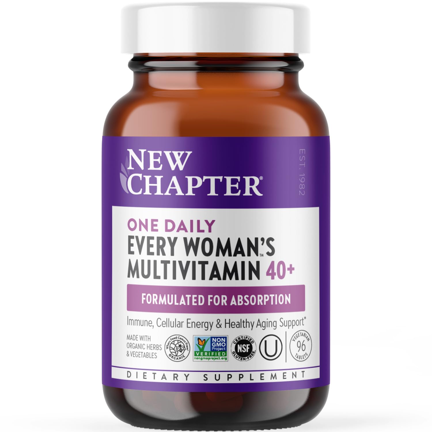 New Chapter Women's Multivitamin 40 Plus for Energy, Healthy Aging + Immune Support with 20+ Nutrients New Chapter Au supplements