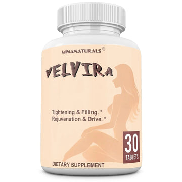 MINANATURALS VELVIRA Feminine Wellness Support Supplement for Women Herbal Rejuvenation Formula with Vitamins, Amino Acids & Collagen 30 Tablets MINANATURALS Au supplements