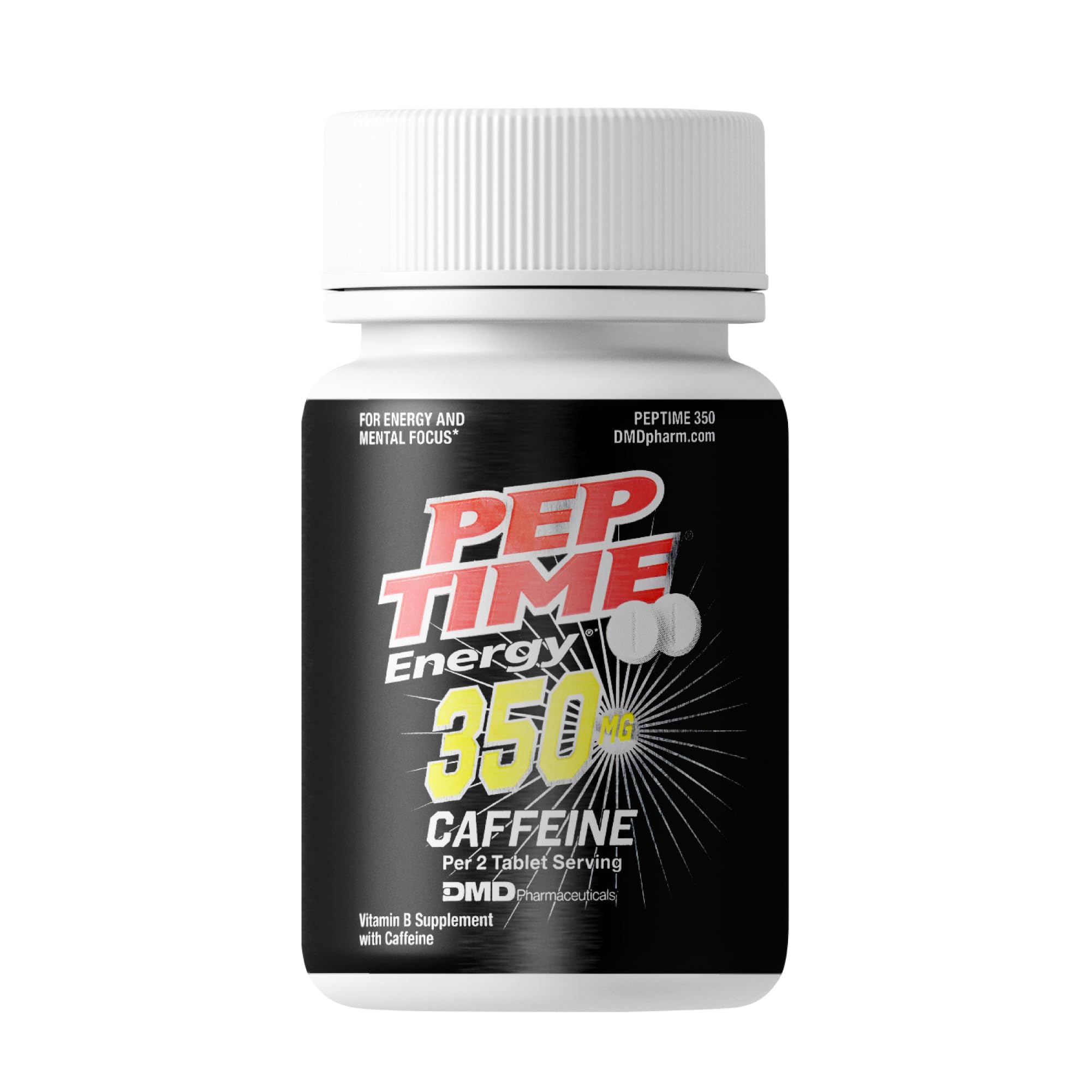 PEPTIME Energy Tablets, Vitamin B6 and B12 Caffeine Pills, 350 mg Caffein PEPTIME Energy Au supplements