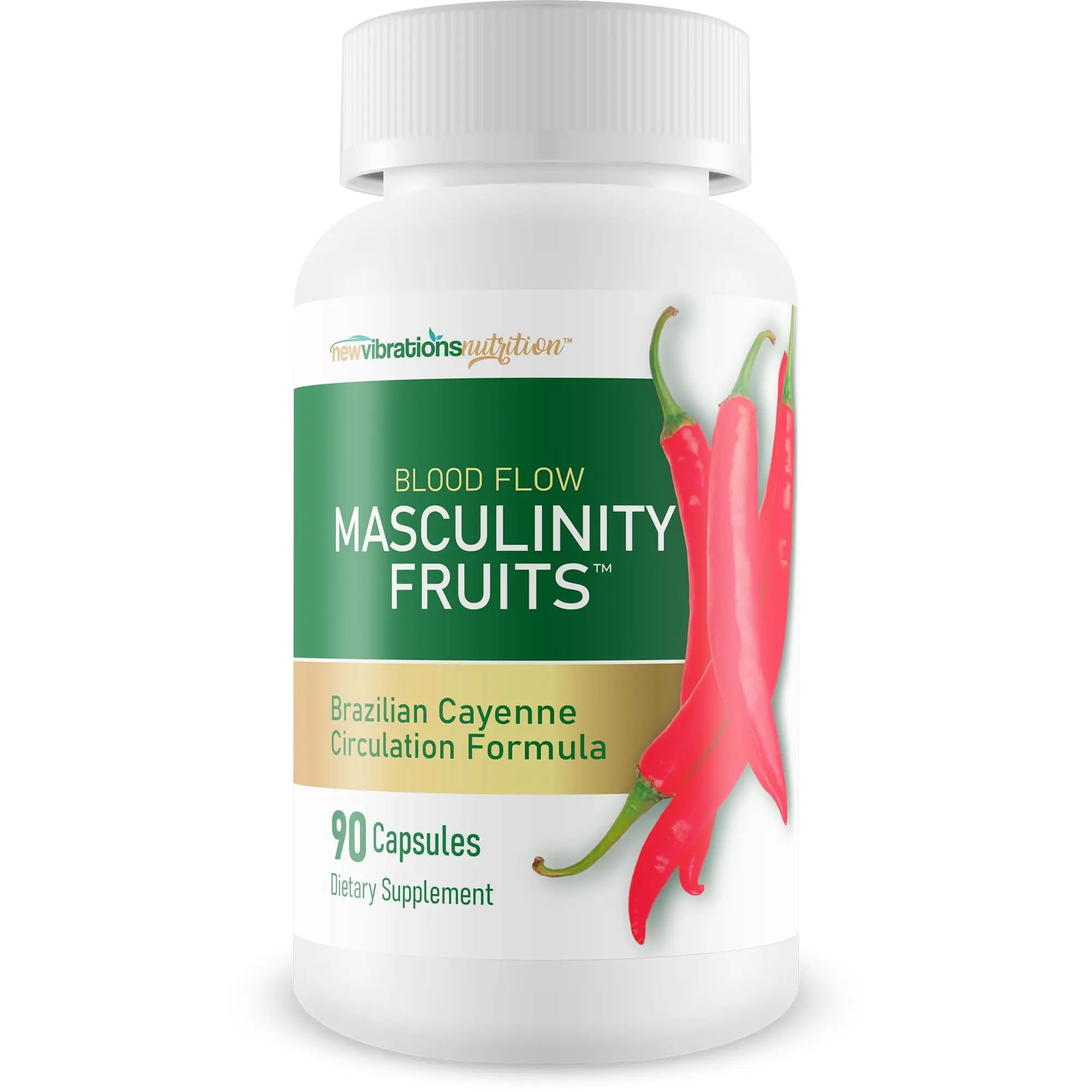 Masculinity Fruits for Bloodflow - Our Best Brazilian Blood Circulation Supplements for Men - Boost Blood Flow Circulation Supplement - Cayenne Pepper Pills Gingko Biloba Blood Flow Vitamins for Men New Vibrations Nutrition Au supplements