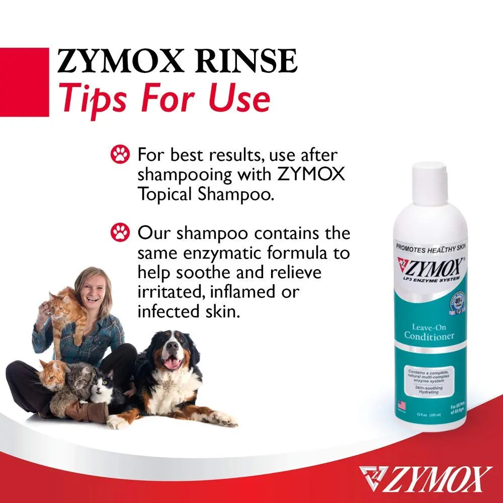 Zymox Leave On Conditioner for Pets, 12 fl oz Pet King Brands Au supplements