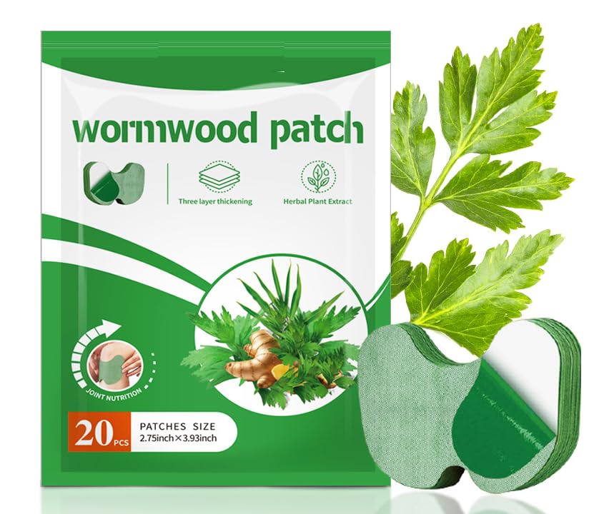 NiTa HyHy Wormwood Knee Pain Patches,Herbal Knee Patches for Pain Relief Extra Strength,Sciatica Pain Relief,for Knee, Back, Neck, Shoulder,20 Count NiTa HyHy Au supplements